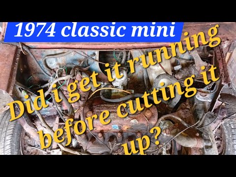 Видео: Классический мини 1974 года. Я его завёл, прежде чем разрезать?