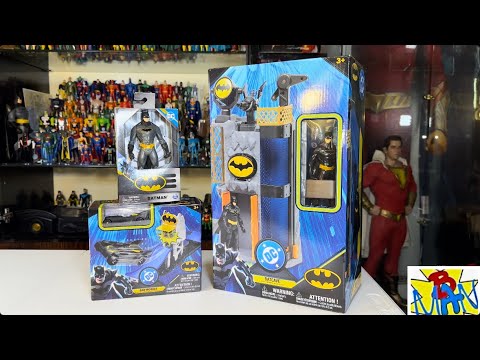 Видео: Игровой набор Batman Batcave 6 дюймов Spin Master 2025 + Batmobile Mini Launch Playset DC Ross 5 ...