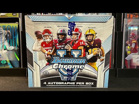 Видео: 2025 Bowman Chrome U Jumbo Hobby Box, часть 2! Квотербек бьёт по несколько дней!