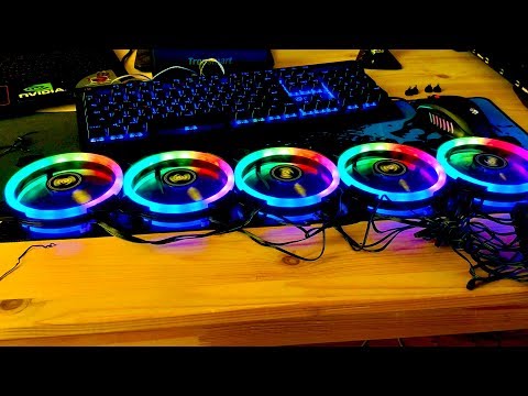 Видео: Корпусные вентиляторы Aigo DR12 RGB 🌈 Кулер с подсветкой для компьютера с AliExpress