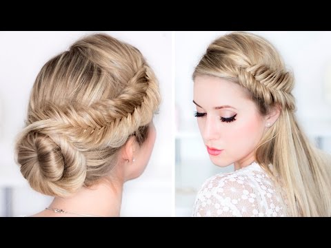 Видео: Свадебные/вечерние причёски быстро и легко, самой себе, для средних/длинных волос