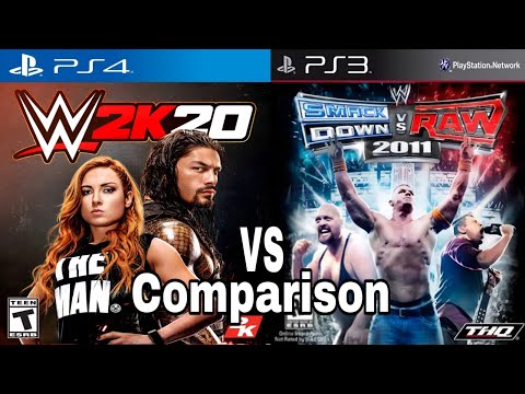 Видео: WWE 2k20 PS4 против WWE SmackDown Raw 2011 PS3