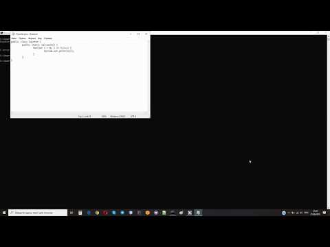 Видео: Работа с java в командной строке windows10 (два связанных класса, без пакетов)