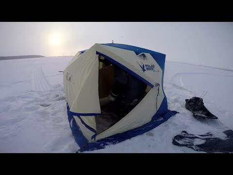 Видео: Обзор зимней палатки POLAR BIRD 4T LONG и печки Берег "Экономка" Мини.
