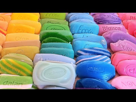 Видео: ASMR Soap plates crunch compilation|асмр мыльные пластинки