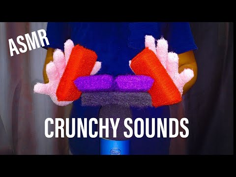 Видео: 🟣🔴⚫️ ASMR для сна | Почесывание, расчесывание и сжимание хрустящих губок для расслабления