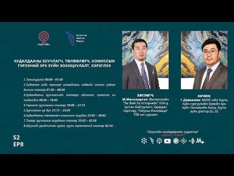 Видео: S2EP8 Г.Давааням - Худалдааны зуучлагч, төлөөлөгч, комиссын гэрээний эрх зүйн зохицуулалт, хэрэглээ