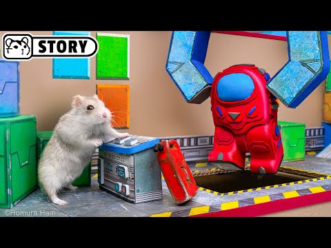 Видео: Хомяк против Самозванца в лабиринте Среди Нас - Скелд 😈 Хомура Хам