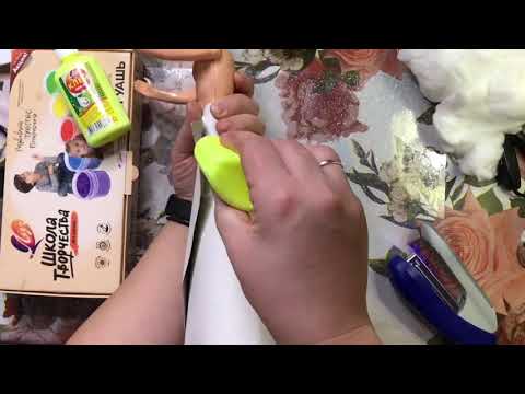 Видео: Дед Мороз из куклы Кен и ваты