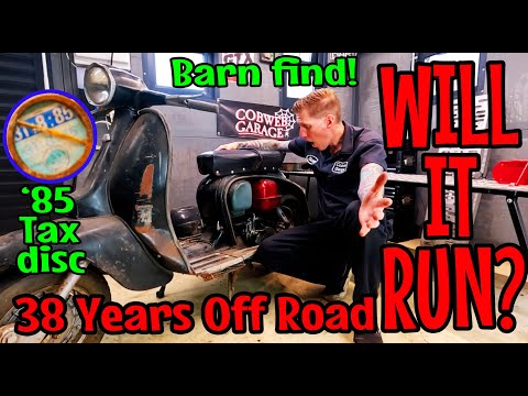 Видео: В сарае нашли Ламбретту, хранившуюся 38 лет. ЗАВЕДЕТСЯ ЛИ ОНА? Часть 1