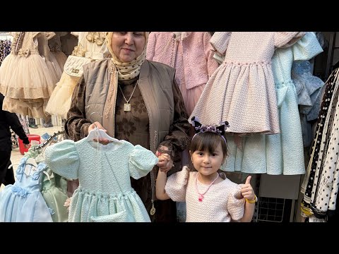 Видео: Садовод Айнура🌹🌹🌹Детские нарядные платья получили для принцесс💖💖💖