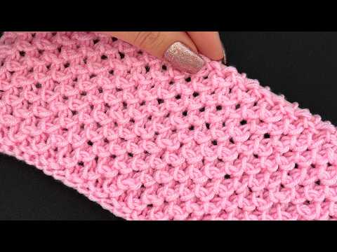 Видео: НЕЖНЫЙ И ЛЕГКИЙ ВЯЗАНИЕ СТРОЧКИ