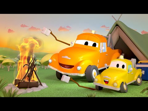 Видео: Патрулиращи коли -  Том и сина му  са в беда - Града на Колите 🚓 🚒 Детско анимационно филмче с коли