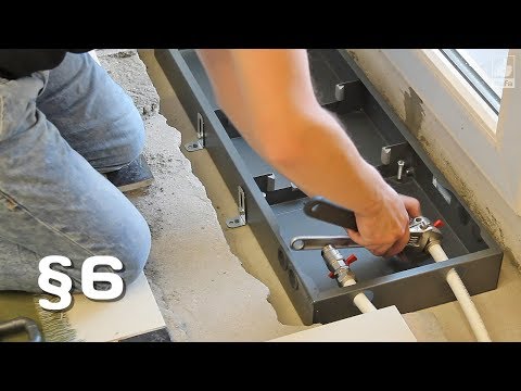Видео: Монтаж конвектора - 6. Сантехника