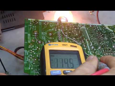 Видео: ремонт телевизора LG (GoldStar) CF-20D60 (шасси MC-64A) не включается.