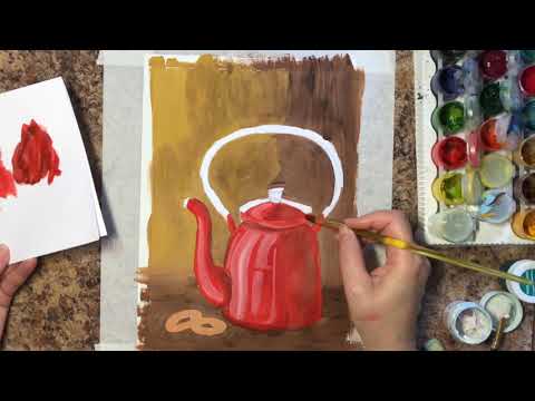 Видео: Рисуем "ЧАЙНИК"