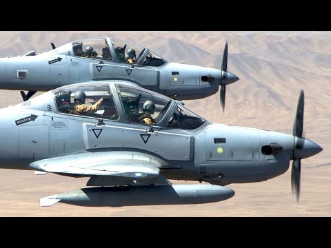 Видео: Самолет Embraer A-29 Super Tucano в действии (Афганистан, 2016 г.)