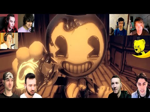 Видео: Реакция Летсплейщиков на Малыша Бенди | Bendy and the Dark Revival