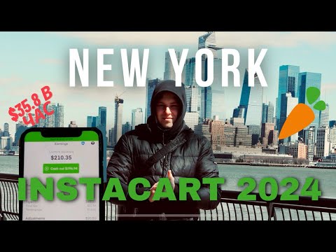 Видео: Работа в Нью Йорке, Instacart, заработок в США 2024, доставка, работа без work authorization,