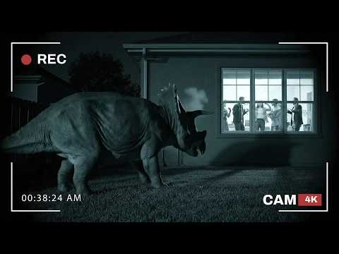 Видео: В 4К: динозавр закрывает вечеринку!