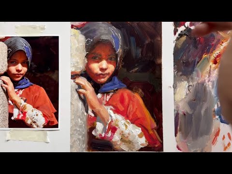 Видео: Один из уроков (ускоренный)портретного марафона по этюдам.