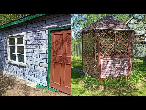 Видео: Отделка фасадной сеткой, фото фасадом, строений на садовом участке