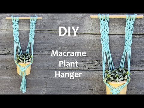 Видео: How to make Macrame Plant Hanger | Easy Macrame Tutorial | Макраме Для Начинающих | Макраме кашпо
