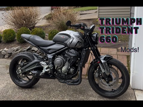 Видео: Мой кастомный Triumph Trident 660 | Выхлоп Zard | DNK Tuned