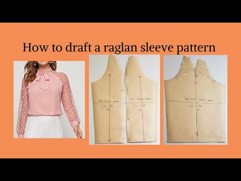 Видео: Как построить выкройку рукава реглан/построение выкройки/sewmate.