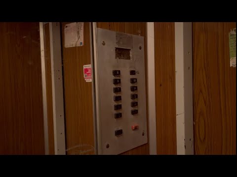 Видео: Пассажирские лифты-залипайки КМЗ 1980 г.в. V=1 м/с., Q=320 кг.