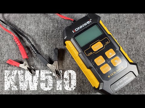 Видео: KONNWEI KW510: тестер и зарядное устройство для автомобильных аккумуляторов