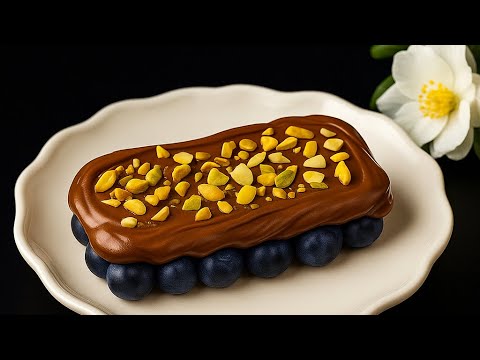 Видео: Идеальный десерт за 2 минуты: черника с шоколадом и орехами!