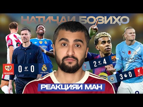 Видео: РЕАЛ БОЗ ХОЛ АЗ ДАСТ ДОД • БАРСА БАРГАШТ? • МАН СИТИ ЛИВЕРПУЛРО ТИТУ ПОРА КАРД!