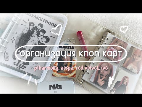 Видео: я вернулась чтобы организовать кпоп карты в биндеры 🍂 ive, aespa, p1harmony, red velvet, izna 