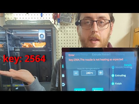 Видео: Код ошибки Creality K1C 2564