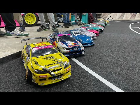 Видео: Соревнования в музее японских авто по rc Drift