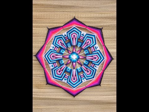 Видео: Плетеная мандала 8 точек - капля воды - первая часть - пошаговое руководство