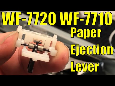 Видео: Исправление рычага выброса WF-7710 и WF-7720 и устранение ложного замятия бумаги