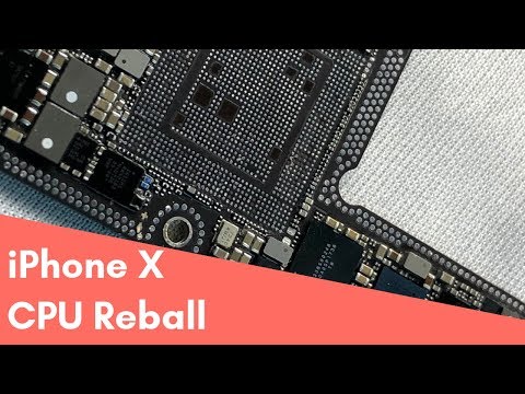 Видео: iPhone X CPU reball / iPhone X переустановка процессора