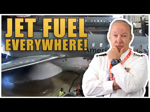 Видео: Топливный шланг выходит из строя в DFW — реакция капитана