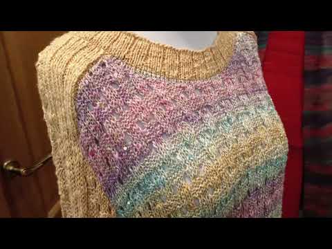 Видео: Джемпер з YarnArt Linen Soft і YarnArt Paillettes