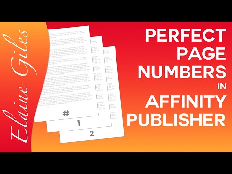Видео: Идеальные номера страниц в Affinity Publisher