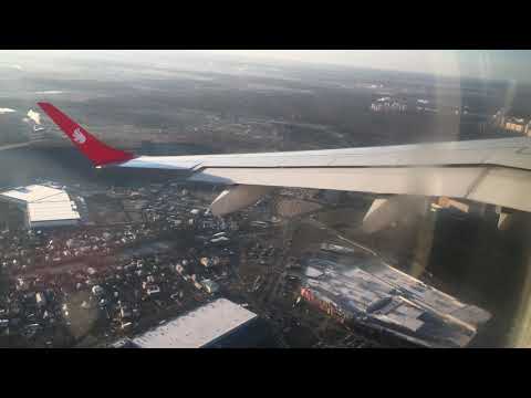 Видео: Подлет к Москве и посадка во Внуково - 10 утра 22.11.2019 - 4К