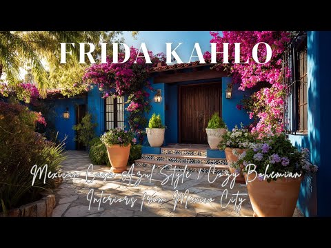 Видео: Уютные интерьеры в стиле мексиканского Casa Azul в стиле Фриды Кало в стиле бохо из Мехико