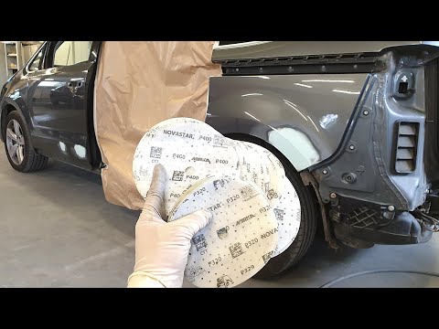 Видео: Repair car body | Prep a car for primer | Mirka NOVASTAR | Putty Roberlo | Ремонт кузова