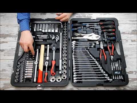 Видео: Набор инструментов JTC H156C-B36 (156 предметов)