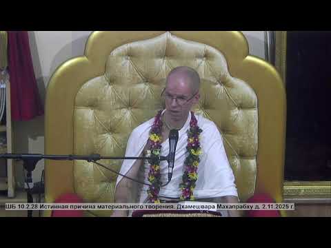Видео: ШБ 10.2.28 Истинная причина материального творения. Дхамешвара Махапрабху д. 2.11.2025 г.