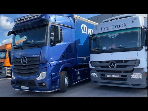 Видео: Получил Mercedes-Benz Actros )))!!! Вышел на работу )))