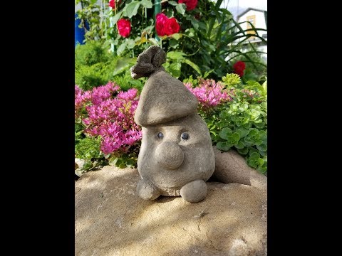 Видео: Гномы для сада из бетона. DIY.  Garden gnomes made of concrete.