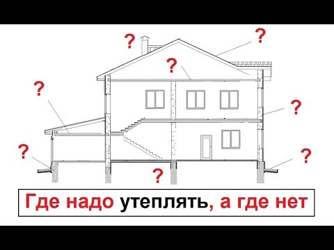 Видео: Утепление дома по уму 👍 Где надо утеплять, а где нет.